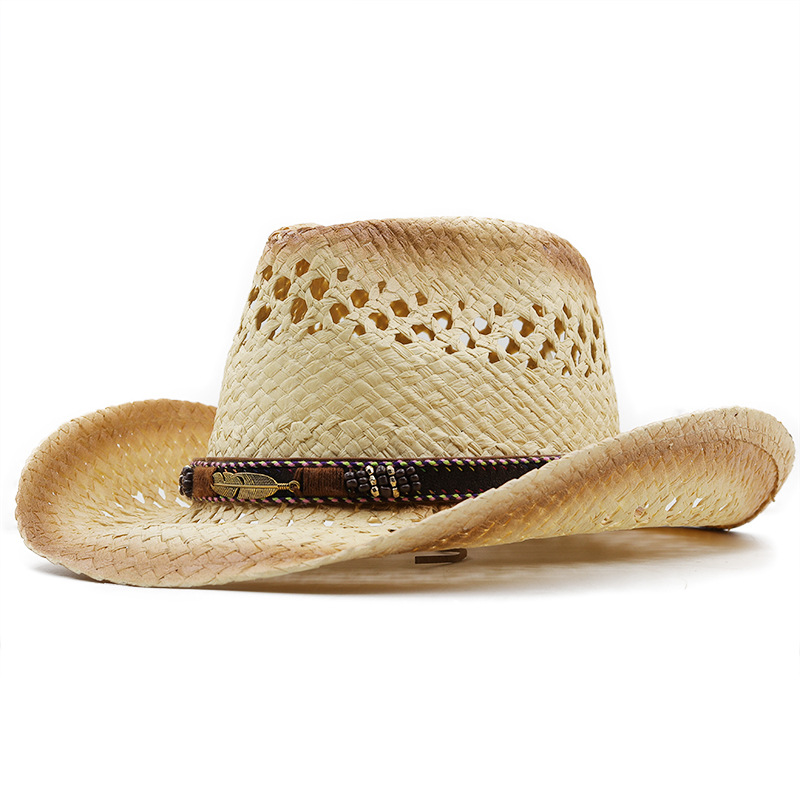 Bucket Hat Straw - Panama Soft Handmade Cowboy Straw Hat